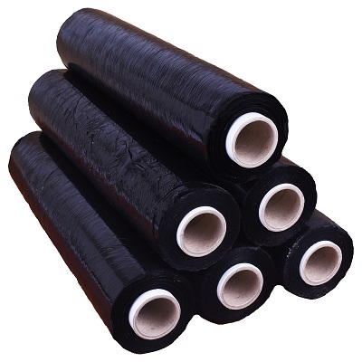 Black Extra Length 25mu Pallet Wrap